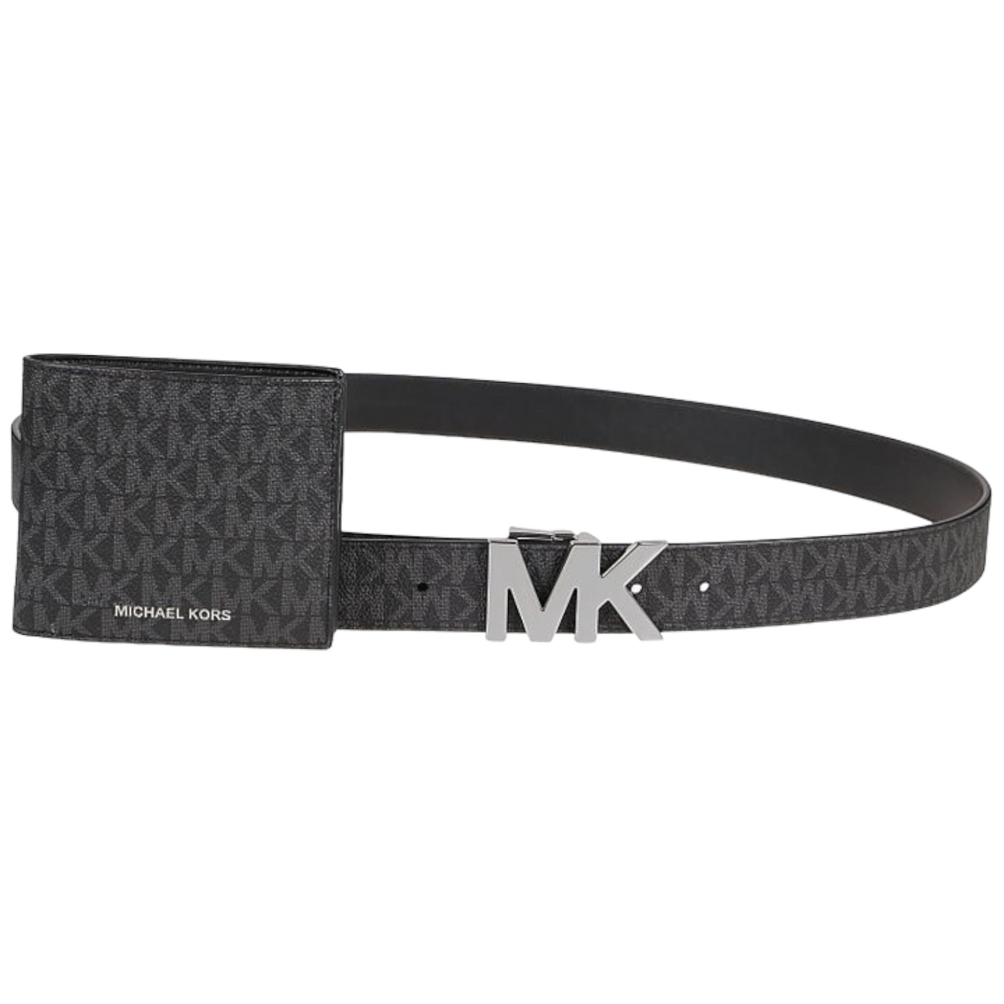 Conjunto de cinturón con logotipo y cartera plegable Michael Kors