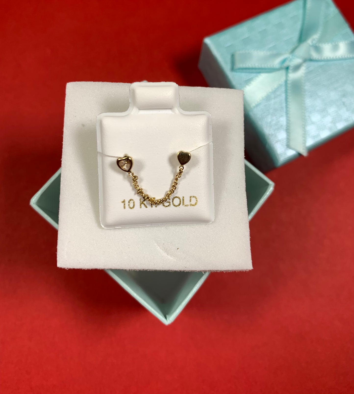 Arito de oro de 10KT de una solo pieza