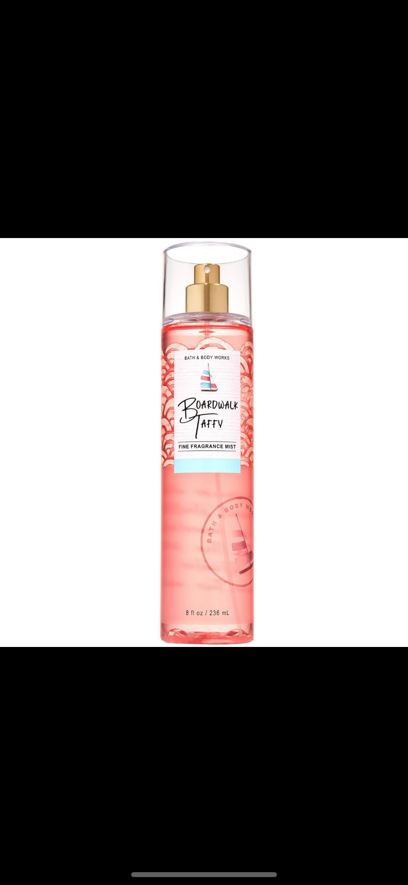Bath and body works fine fragrance mist BOARDWALK TAFFY, 8 OZ