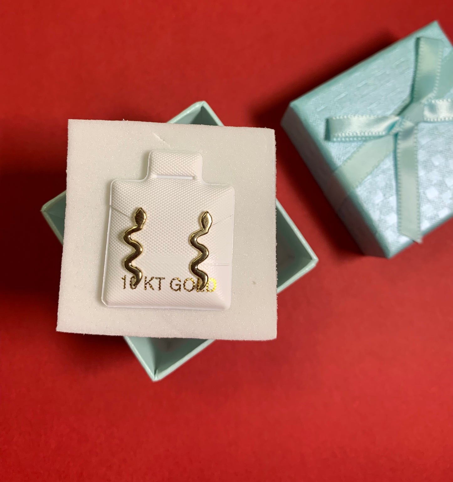 Arito de oro de 10KT de serpiente