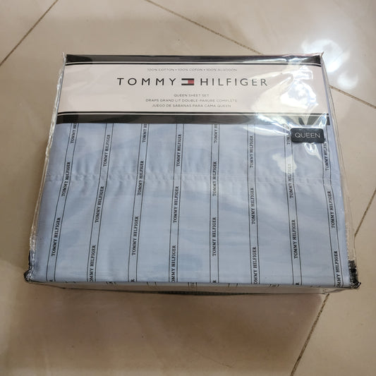 tommy hilfiger queen sheet set