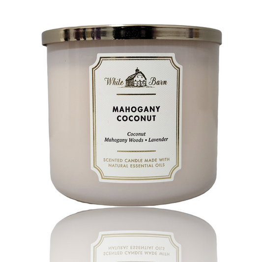 Vela mahogany coconut // bath and body works