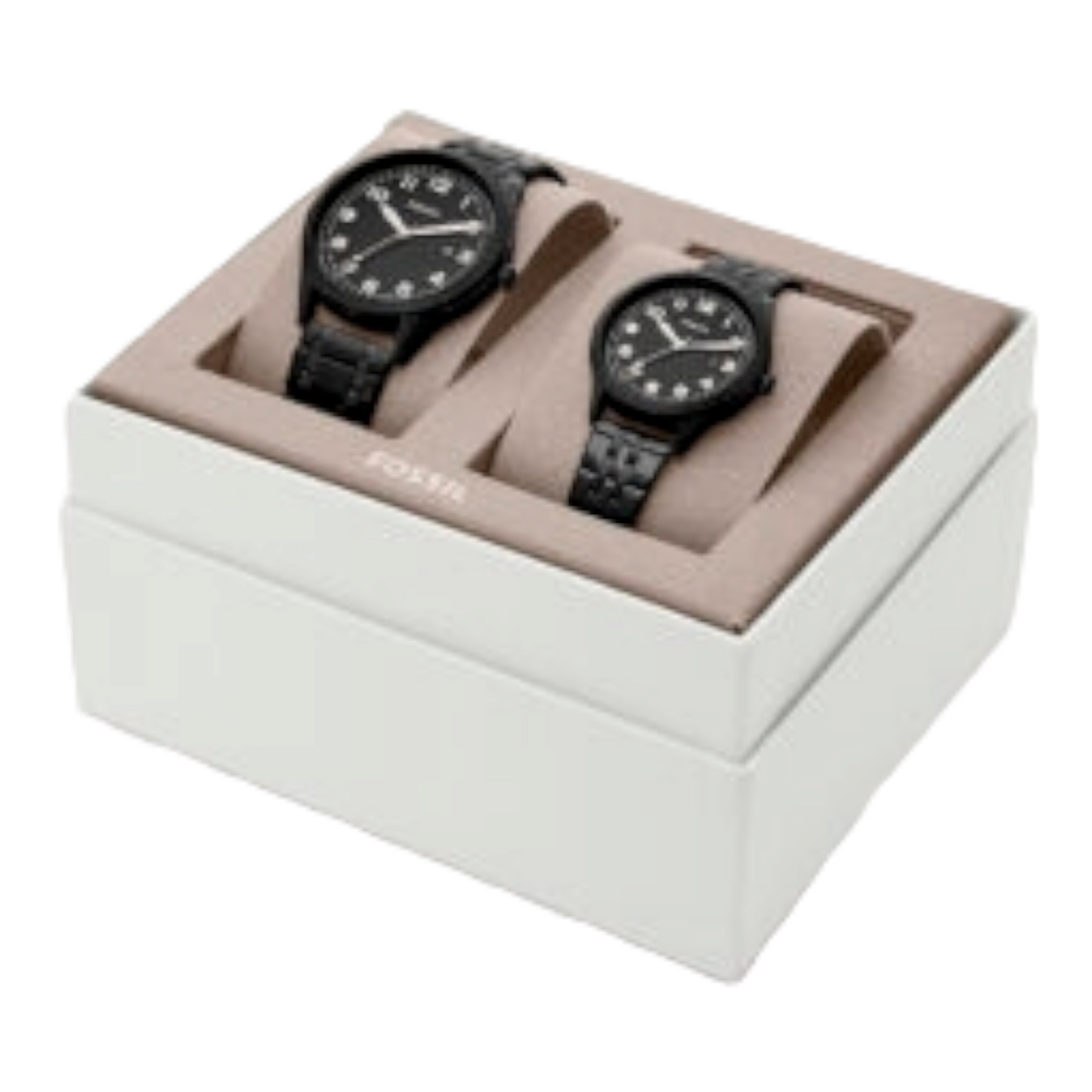 reloj fossil set 2 piezas reloj unisex