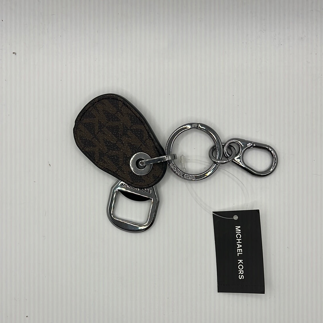 MICHAEL top KORS Logo Bottle Opener Key Fob- Black