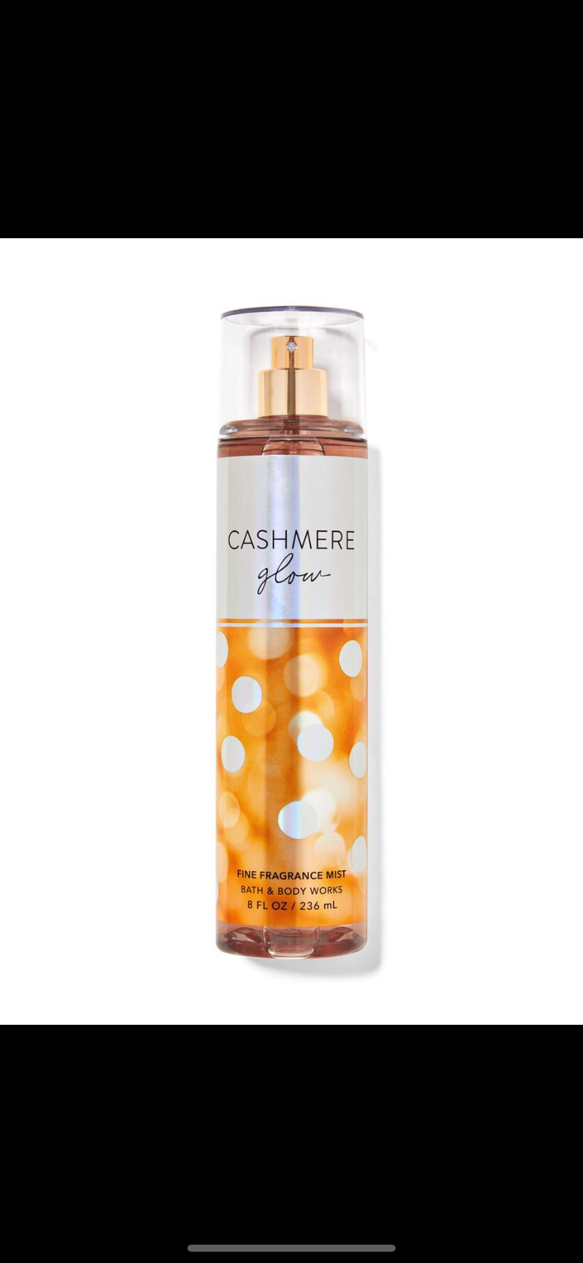 Bath and body works fine fragrance mist CASHMERE GLOW, 8 OZ