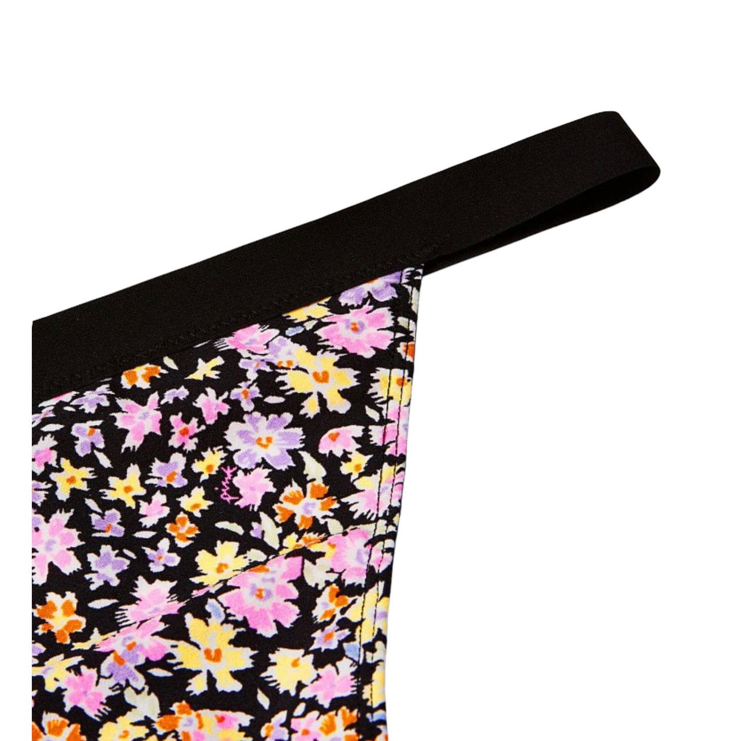 Pure Black Ditsy Floral Panty