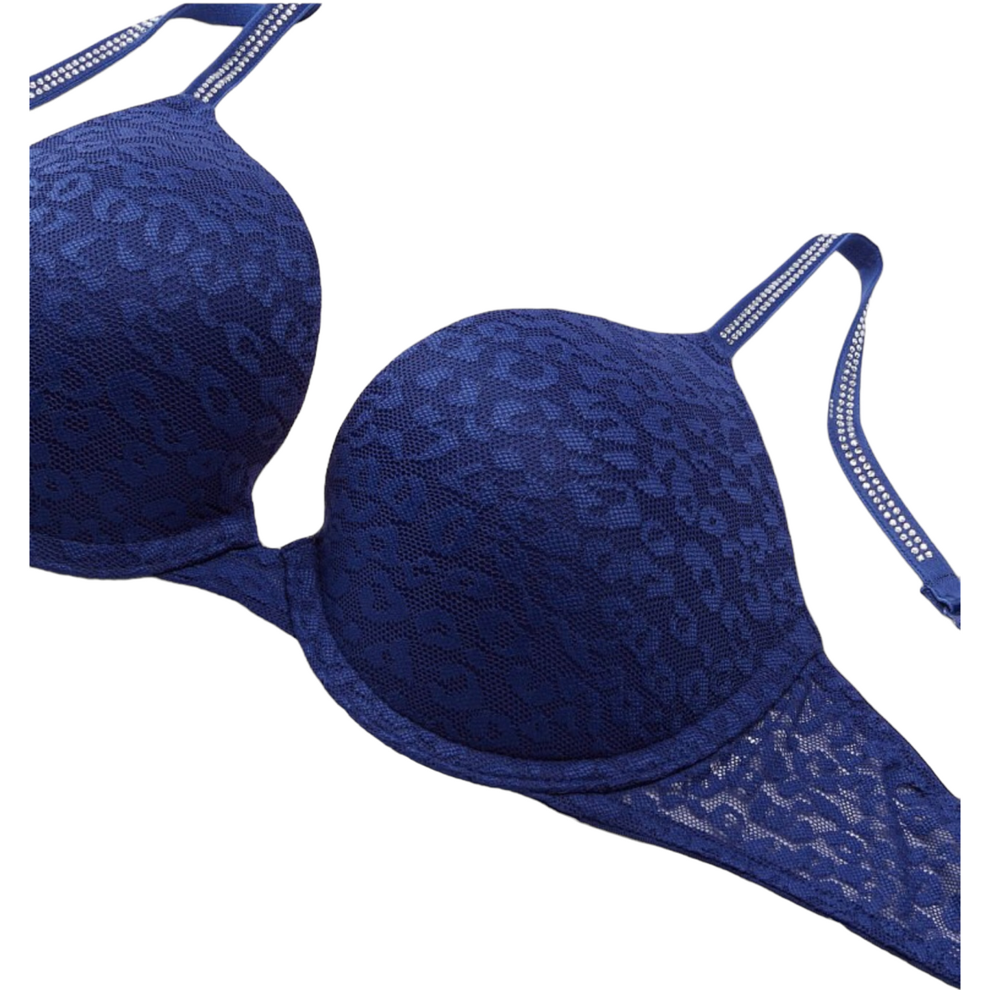 Royal blue push up with sparkly strap