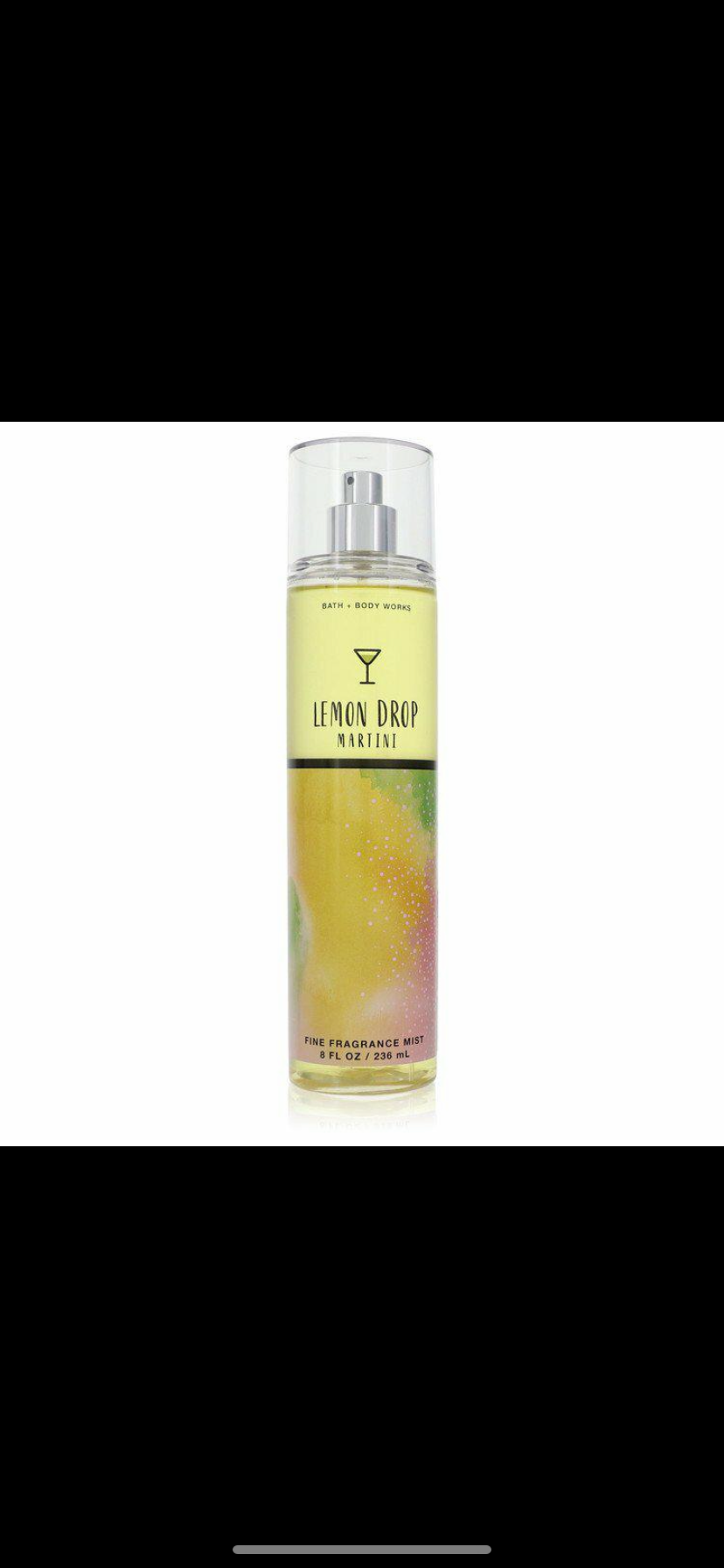 Bath and body works fine fragrance mist LEMON DROP MARTINI, 8 OZ