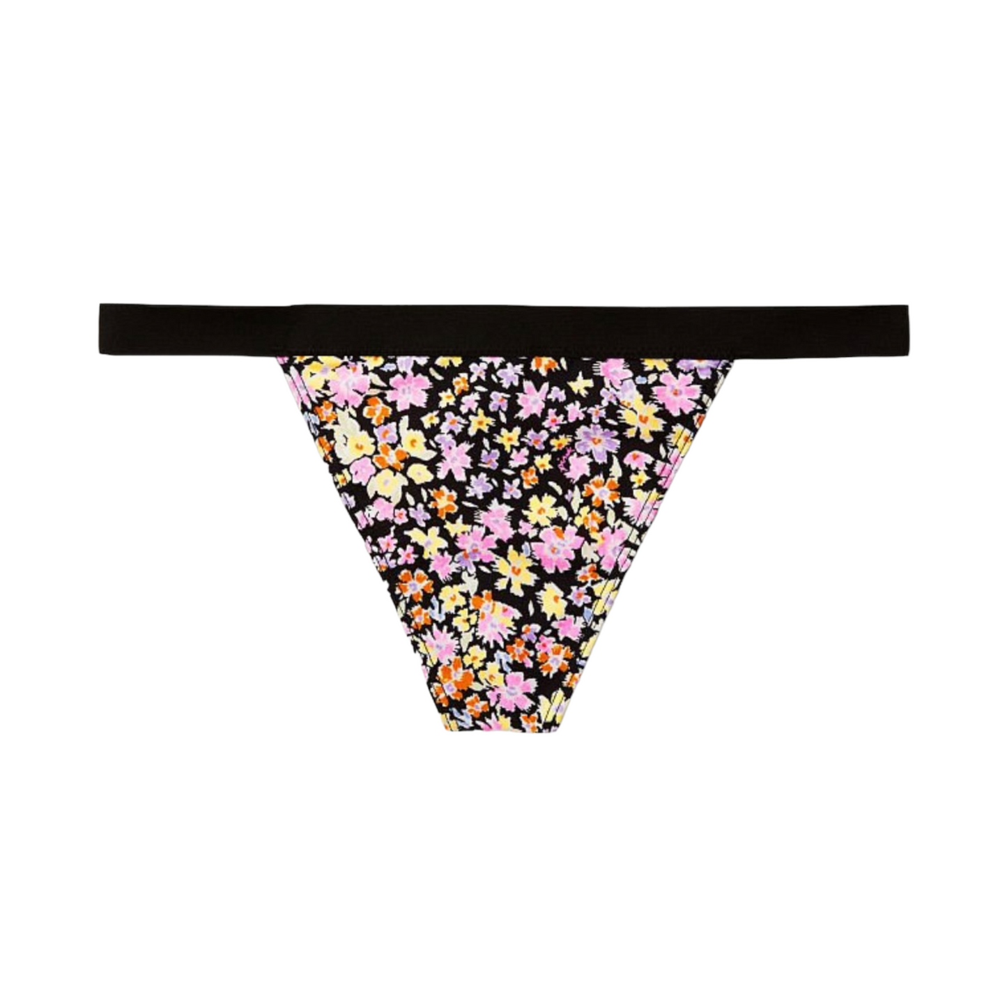 Pure Black Ditsy Floral Panty