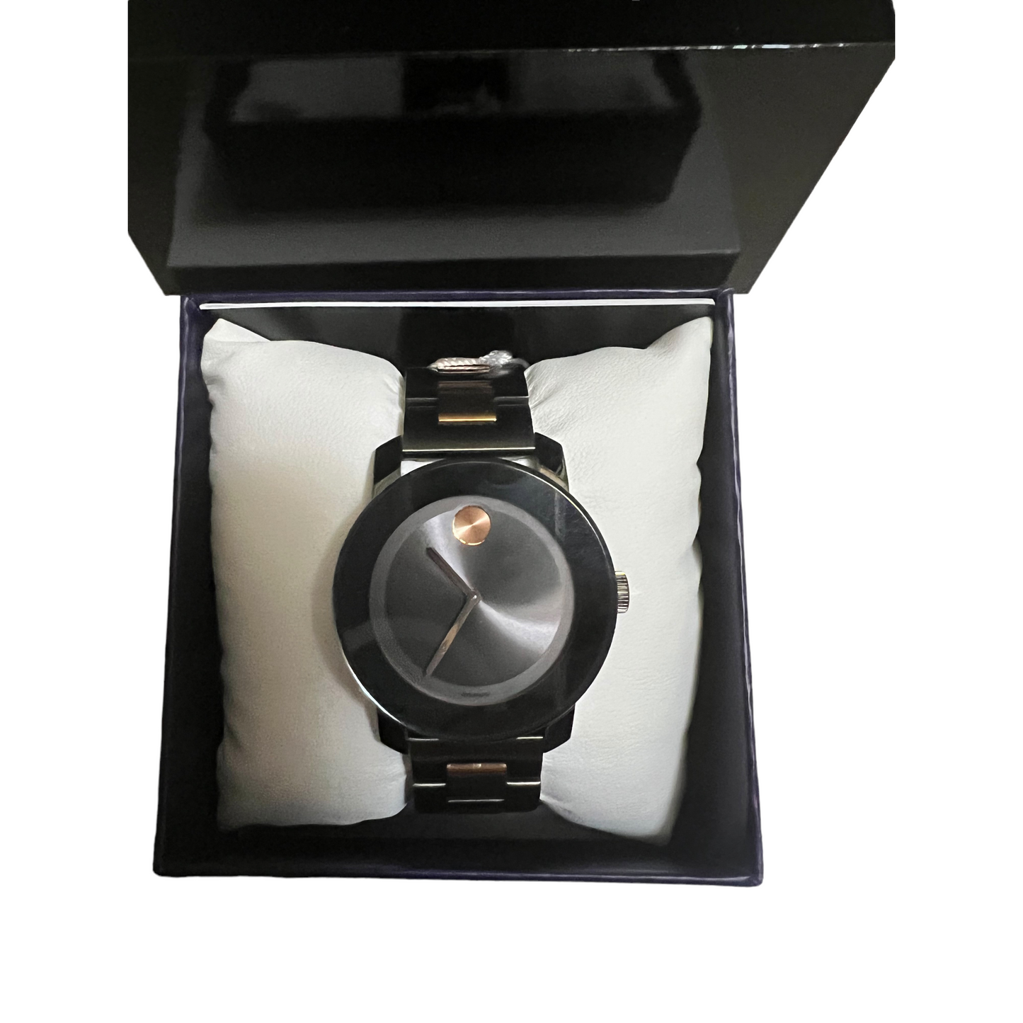 Movado Bold Gunmetal Gray & Rose Gold reloj para hombre