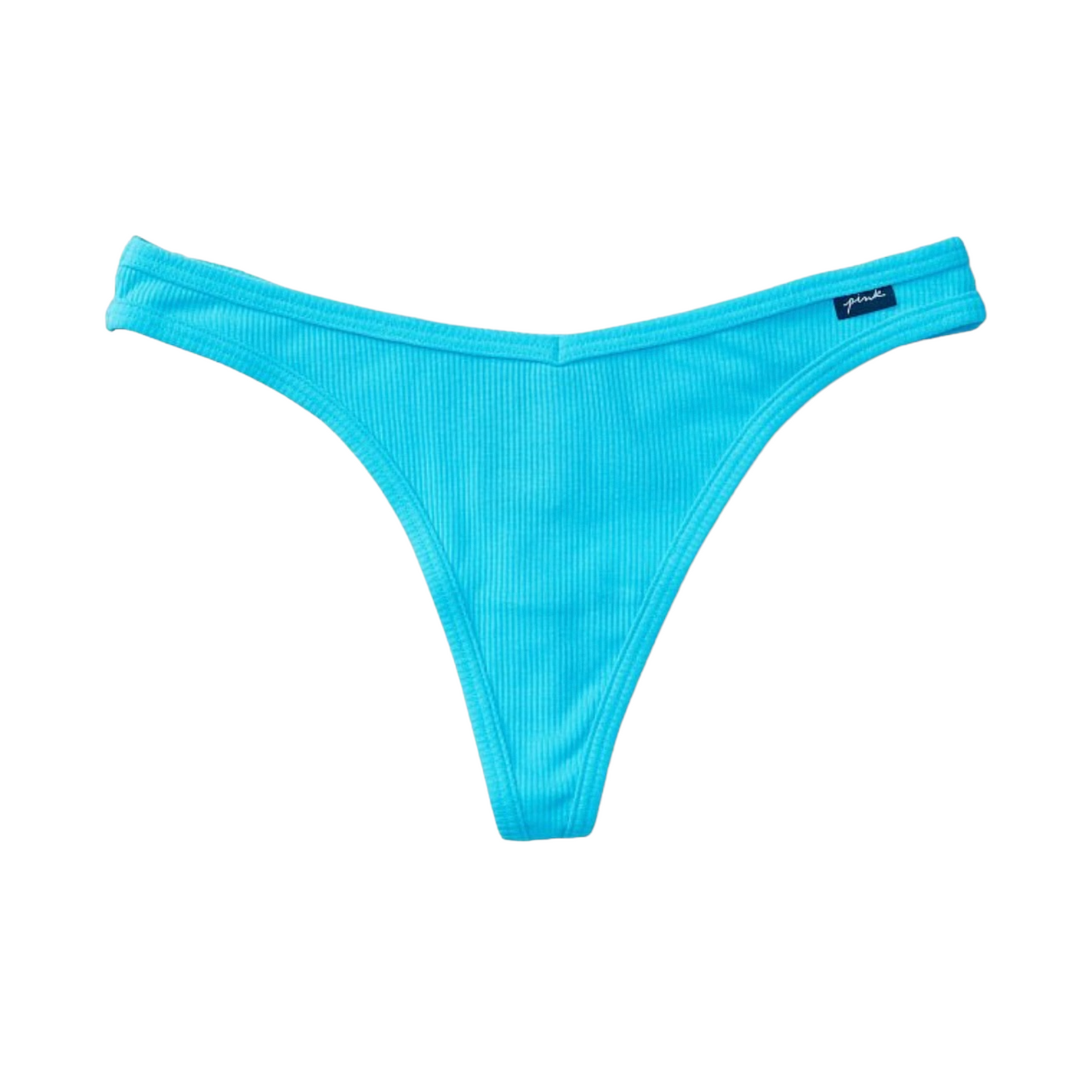 Blue thong panty - M