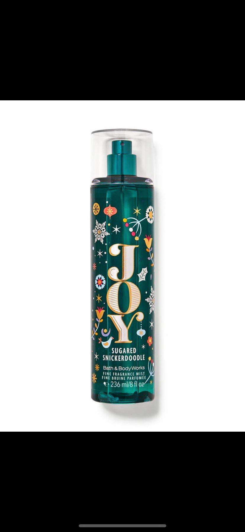 Bath and body works fine fragrance mist JOY SUGARED SNICKERDOODLE , 8 OZ